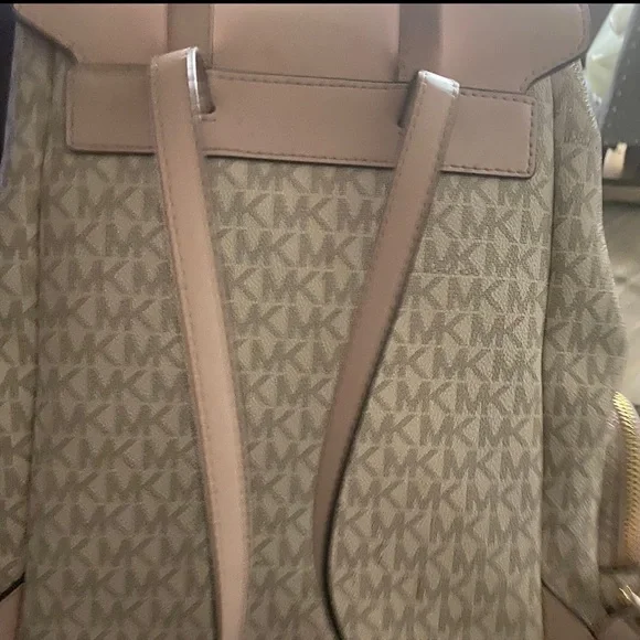 Mk backpack only used once Michael Kors burgundy mini bag pack only used once,... | Depop main image 2